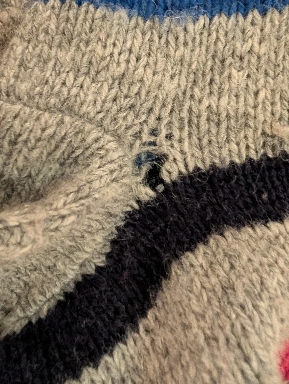 Gap Rainbow Wool Blend Dog Sweater With Hood